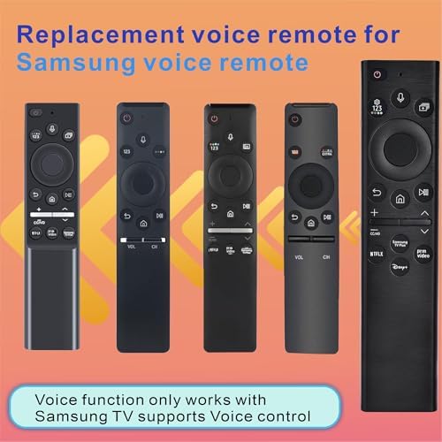 for Samsung TV Remote Control Replacement for Samsung Frame TV Remote with Voice Function, for Samsung Remote Control for Smart TV. for 2018-2024 Samsung Smart TV Neo LED 4K Ultra HD(No Solar)