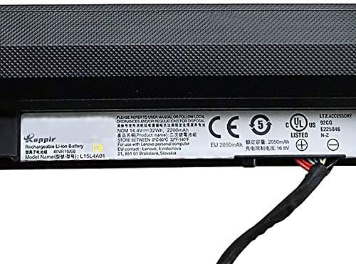 L15L4A01 Laptop Battery Replacement for Lenovo IdeaPad V4400 100-15IBD 110-14ISK 110-15ISK 80UC Series L15S4A01 L15M4A01 5B10L12771 (14.4V 32Wh 2200mAh)