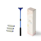 EASACE Smooth Reach Smaller Lotion Applicator for Back,Portable 21inch Lotion Applicator with Long Handle,Extension Back Applicator Lotion with 3 Replacement Roller for Back self(Blue)