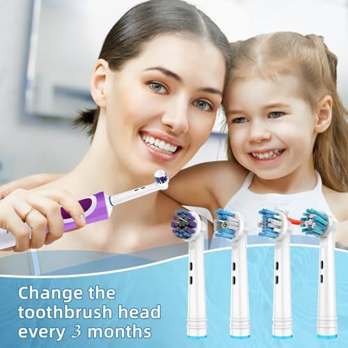 FIRIK Replacement Toothbrush Heads16 Pack, Electric Toothbrush Heads Compatible with Oral B Electric Toothbrush, Whitening Toothbrush Head, Toothbrush Head with Scraper