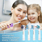 FIRIK Replacement Toothbrush Heads16 Pack, Electric Toothbrush Heads Compatible with Oral B Electric Toothbrush, Whitening Toothbrush Head, Toothbrush Head with Scraper