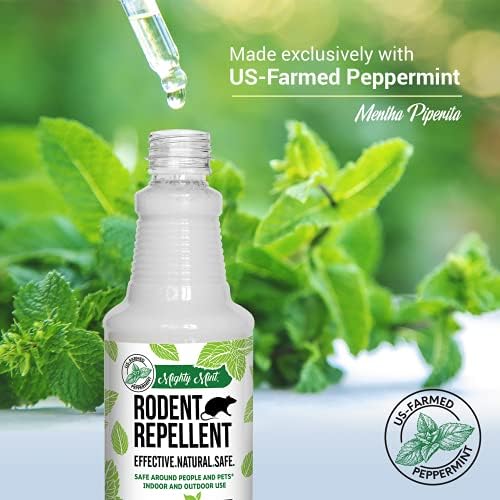 Mighty Mint Mouse Repellent Pouches & Rodent Repellent Spray Bundle