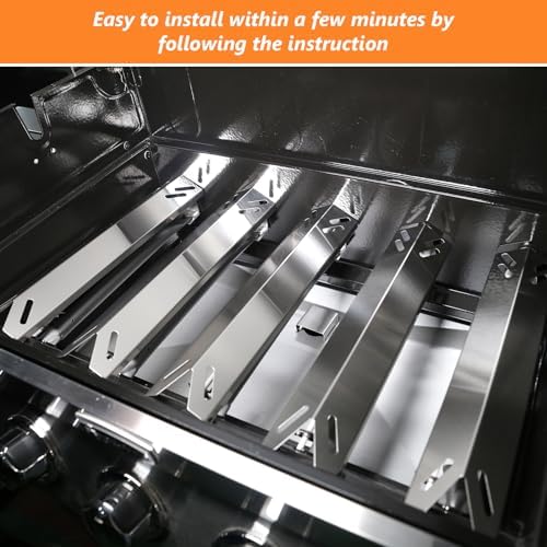 Grill Replacement Parts for Cuisinart 5 Burner GAS2456AS, GAS2556AS, GAS1456ASO, GAS1456BSO, GAS9456AS/ASO, GAS9556AS/ASO, GAS2420AS,Grill Burner, Heat Plate, Igniter, Stainless Steel