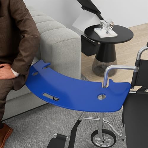 Curved Transfer Board Wheelchair Accessories for Transferring to Wheelchair ，Chair, Bed, Toilet, Car for Patient, Elderly, Disabled, 31.1 * 9.84 * 0.46" 3.64 lbs ABS Transfer Devices (Blue)