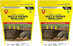 Victor M7002-2 Mole, Gopher, Vole, and Other Burrowing Animals Outdoor Repellent,Yellow 10 Pound (Pack of 2)