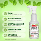 Mighty Mint - 16oz Natural Peppermint Oil Ant Killer and Repellent Spray - Safe for Indoor/Outdoor Use