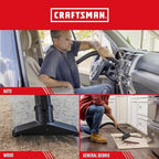 CRAFTSMAN CMXZVBE38854 General Purpose Wet Dry Vac Replacement Vacuum Filter for Most Shop-Vac Branded Shop Vacuums, Friction Fit Installation, Traps General Debris