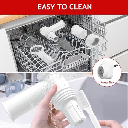 Pasta Maker Attachment for Kitchenaid Stand Mixer with 6 Different Shapes of Pasta Outlet, Durable Kitchenaid Accessories and Attachments, Dishwasher Safe