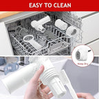 Pasta Maker Attachment for Kitchenaid Stand Mixer with 6 Different Shapes of Pasta Outlet, Durable Kitchenaid Accessories and Attachments, Dishwasher Safe