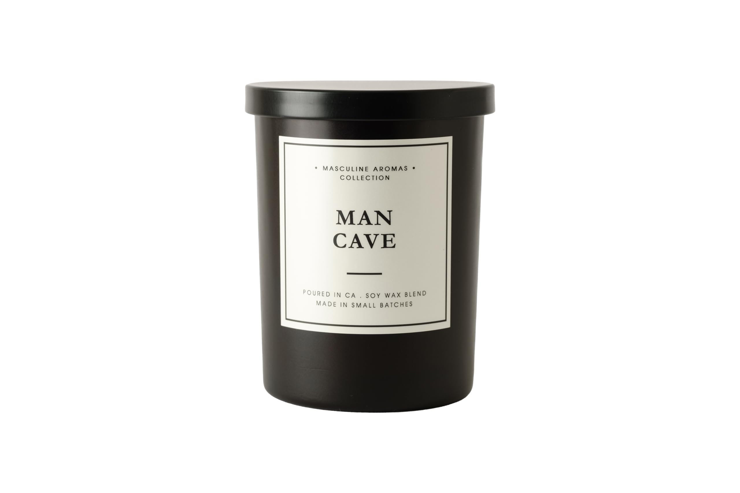 Leoben Company | Masculine Aromas | Small Batch | Soy Wax | 40 Hours | Scented Mens Candles with Natural Essential Oils | Vegan (Man Cave)
