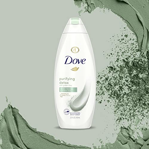 Dove Body Wash For Soft Skin Purifying Detox Cleanser That Effectively Washes Away Bacteria While Nourishing Your Skin 22 oz 4 count