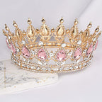 COCIDE Gold Crown for Women Crystal Wedding Tiara and Crowns for Girls Rhinestones Queen Headband Princess Hair Accessories for Big Kids Party Bridal Birthday Prom Costume Cosplay Baroque Accessory Vintage Style