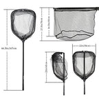BLISSWILL Large Fishing Net Collapsible Fish Landing Net with Extendable Handle Knotless Nylon Fishing Net Safe Fish Net Durable Telescopic Dip Net for Fishing