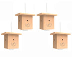 Best Bee Brothers Bee Traps for Outside. Carpenter Bee Trap, Pinewood bee Box Traps. Bee Trap, Outdoor. 4 Pack