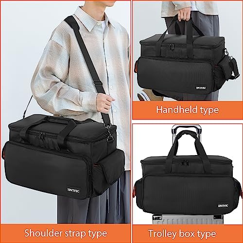 Gig Band Cable File Bag With Adjustable Dividers Dj Cable Gig Bag for Cables, Cords,DJ Gear,Musicians Accessories 20"×12"×12"