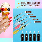 Teenitor Nail Art Kit, Nail Art Tools with Nail Art Brushes, Nail Design Kit, Nail Dotting Tools, Nail Stickers, Nail Rhinestones, Nail Art Foil, Nail Art Tapes, Nail Accessories For Nail Art