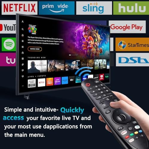LG Magic Remote AKB75855501, LG Universal Remote Control with Voice and Pointer Function, LG Smart TV Remote Replacement AN-MR20GA MR19BA MR18BA MR650A for LG OLED UHD QNED NanoCell