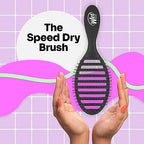 Wet Brush Speed Dry Hair Brush, Amazon Exclusive Aqua - Vented Design & Soft HeatFlex Bristles Are Blow Dry Safe - Ergonomic Handle Manages Tangle & Uncontrollable Hair - Pain-Free Hair Accessories