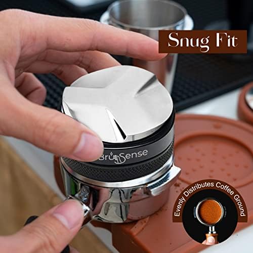 53mm Espresso Tamper & Distributor | Accessories Include Own Tamp Mat For Quick Storage | Ideal Tools For Breville/Sage Automatic Coffee Machine.