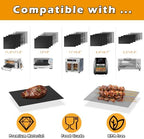 Air Fryer Liners Reusable Compatible with Breville Smart Oven Air Fryer Pro BOV900BSS, Liners for Bottom of Oven Non-Stick Mats for Baking, Cooking, Air Fryer Accessories, w/3x Liners + 3x Mesh