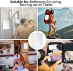 Shatterproof Shower Mirror for Shaving with Hook (X-Larger 1 Pack 8x 9 Inch)40% Cheaper Than The Original,Unbreakable Deluxe Plexiglass Makeup Mirror,Bathroom Wall Hanging,Portable Handheld Camping