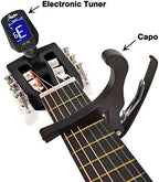 30" Wood Guitar with Case and Accessories for Kids/Girls/Boys/Beginners (Black)