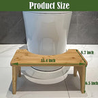 Bamboo Toilet Stool for Adults,7" Poop Stool for Bathroom, Toilet Potty Stool with Non-Slip Mat for Adults Children, Healthy Portable Toilet Potty Stool, Toilet Stool Squat Adult, Healthy Gifts