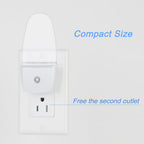 REMINDA 4 Pack Auto Nightlight Lamp with Dusk to Dawn Sensor for Bedroom, Plug in, Red