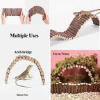10Pcs Bearded Dragon Tank Accessories, Reptile Hammock Plants Bridge Jungle Climber Vines for Snakes Bearded Dragon Chameleon Gecko Lizard