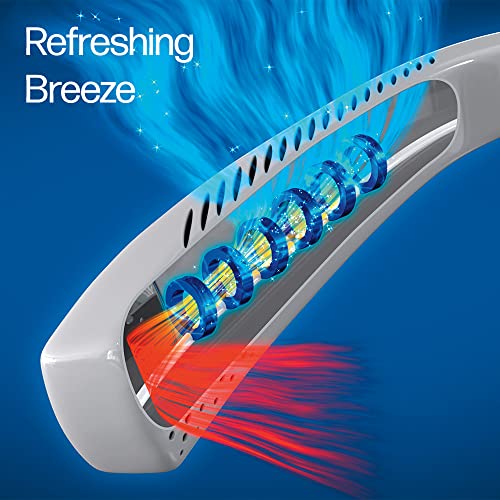 Arctic Air Freedom Personal Air Cooler - Portable 3-Speed Neck Fan, Hands-Free Wearable Design, Lightweight, Cordless And Rechargeable