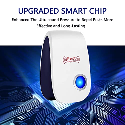 Ultrasonic Pest Repeller Plug in 10 Pack, Electronic Mouse Repellent Devices, Get Rid of Mosquito, Mice, Cockroach Spider Bed Bug, Indoor Pest Control for Home,Warehouse,Office,Kitchen,Hotel