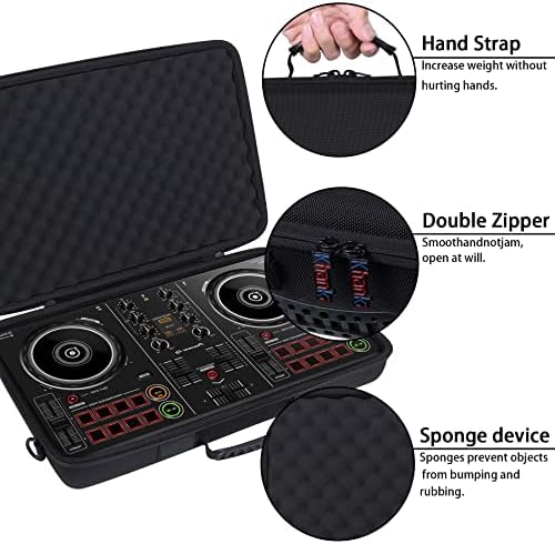 khanka Hard Travel Case Replacement for Pioneer PRO DJ (DDJ-200) Pioneer Smart DJ Controller