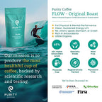 Purity Coffee FLOW Medium Roast Organic Coffee - USDA Certified Organic Specialty Grade Arabica Whole Bean Coffee - Third Party Tested for Mold, Mycotoxins and Pesticides - 12 oz Bag