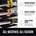 Gorilla Grip Ultra Absorbent Moisture Guard Doormat, Absorbs Up to 6 Cups of Water, Stain and Fade Resistant, Spiked Rubber Backing, All Weather Mats Capture Dirt, Indoor Outdoor, 47x35, Black