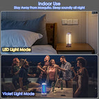 METERO Bug Zapper, Mosquito Zapper Led Light 2 in 1 for Outdoor and Indoor, Wireless Electric Bug Zappers Battery Powered Rechargeable, Insect Fly Traps Fly Zapper for Home Backyard Camping Patio