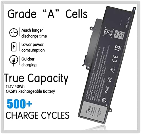 GK5KY Battery, Replacement dell Inspiron 7352 7359 Laptop Battery for Dell Inspiron 13 7353 7352 7347 7348 7359 11 3148 3147 3152 4K8YH 92NCT P55F P20T RHN1C 0WF28 451-BBKK 451-BBPG Computer.