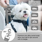 BWOGUE Pet Dog Cat Seat Belts, Car Headrest Restraint Adjustable Safety Leads Vehicle Seatbelt Harness (1 Pack)