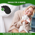 8 Pack Carbon Filters Compatible with Model 4, Cat Litter Box Filters Replacement to Absorb Odors Control Damp from Pets and Keep Home Fresh