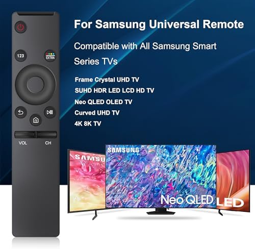 Universal for Samsung Smart TV Remote Control Replacement, Compatible All Samsung Smart TV Frame Curved Crystal LCD LED UHD Neo QLED OLED 4K 8K TV Remote