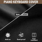 Piano Keyboard Dust Cover 61 Keys, Digital Electronic Piano Keyboard Covers, Thickening Full Covering Soft and Premium Surface, Essential Accessories to Protect Your Music Piano