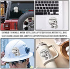 Pack 4PCS Hold On Let Me Overthink This Sticker Mental Health Skeleton Waterproof Vinyl Decals Decor Laptop Hard Hat Water Bottle Phone Case Guitar Notebook Bumper Helmet Kindle Gifts