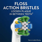 Oral-B Floss Action Replacement Brush Heads for an Oral-B Electric Toothbrush, Pack of 6
