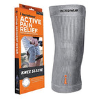 INCREDIWEAR Knee Sleeve, Grey, Large