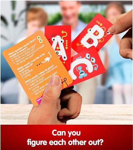 SUSSED The Wacky ‘What Would You Do?’ Social Card Game - Kids Stocking Stuffer & Family Travel Game - Fun & Easy to Play - All Ages 7 and Up - Oddball Orange Deck