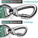 Hotsky Tactical Dog Leash Heavy Duty for Medium Large Dogs That Pull,4-6Ft Strong Bungee Shock Absorbing No Pull Dog Leash with Padded Double Handle and Car Seatbelt,Leaves