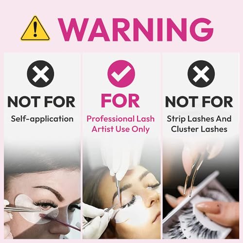 Lady Black Eyelash Extension Glue 5ml 3-4s Drying Time 5-6 Weeks Retention Sky Eyelash Glue Black Lash Glue for Eyelash Extensions Pegamento De Pestañas (PROFESSIONAL USE ONLY)
