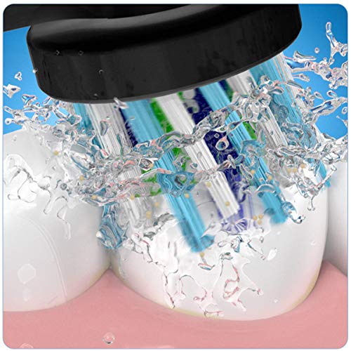 Oral-B Genuine CrossAction Replacement Black Toothbrush Heads, Refills for Electric Toothbrush, Angled Bristles for up to 100 Percent More Plaque Removal, Pack of 8