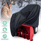 Snow Blower Cover, All Weather Premium Waterproof Dustproof Snow Thrower Cover Heavy Duty Superior UV Protection Universal Fit with Storage Bag (50.39"L x 32.67"W x 40.15"H)