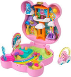 Polly Pocket x Care Bears Dolls & Playset with Toy Car and Themed Accessories, Travel Toy, Partnership Compact