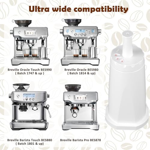 VIEWALL 4 Packs Replacement Claroswiss Water Filter for Breville Barista Touch Espresso Machine BES880,Oracle Touch BES990,Oracle BES980,Dual Boiler BES920,Barista Touch Impress BES881,BES008WHT0NUC1